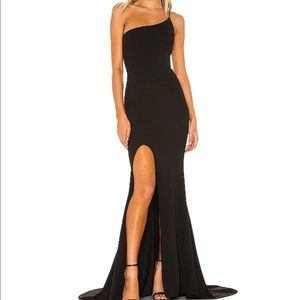 Black One Shoulder Gown